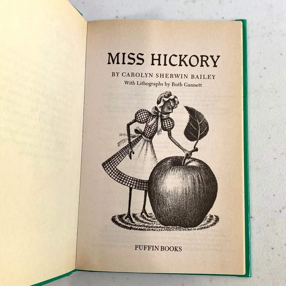 Miss Hickory Hardcover Carolyn Sherwin Bailey Vintage Middle Grade Newbery Award
